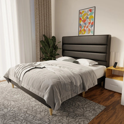 Corlune Faux Leather Bed Frame (Pet Friendly) by Somnuz