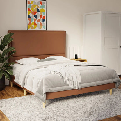 Shiro Faux Leather Bed Frame (Pet Friendly) by Somnuz