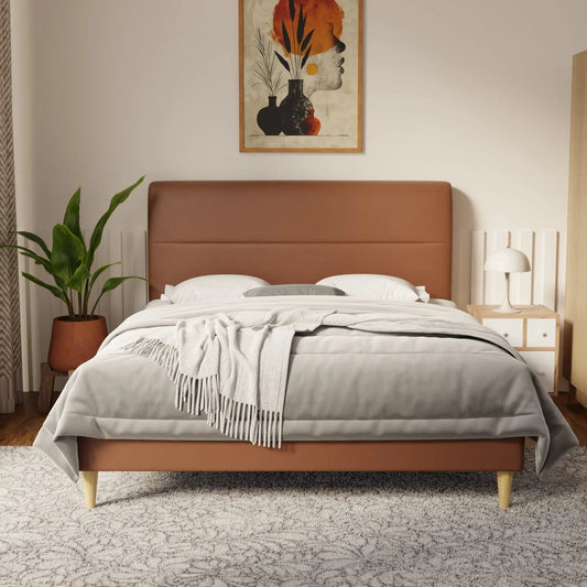 Lysara Faux Leather Bed Frame (Pet Friendly) by Somnuz