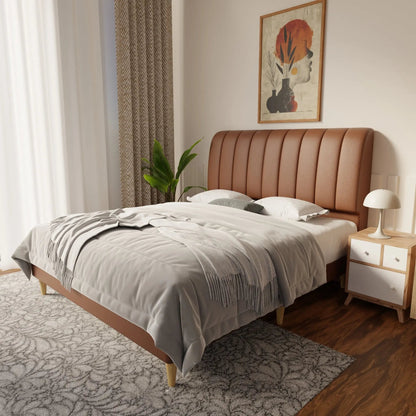 Kuro Faux Leather Bed Frame (Pet Friendly) by Somnuz