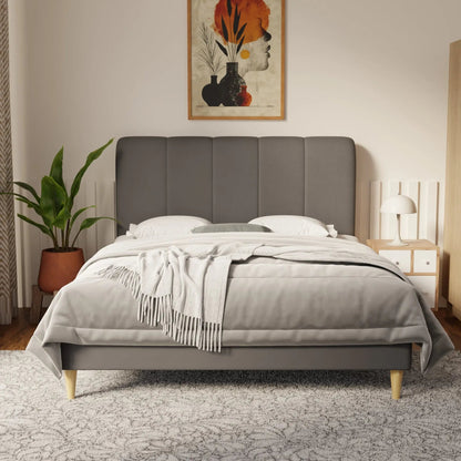 Caldrin Faux Leather Bed Frame (Pet Friendly) by Somnuz