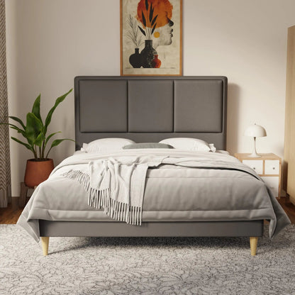 Velmira Faux Leather Bed Frame (Pet Friendly) by Somnuz