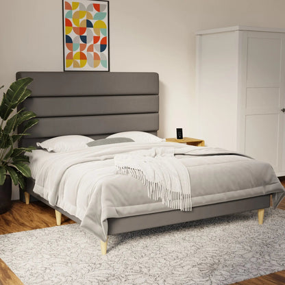 Corlune Faux Leather Bed Frame (Pet Friendly) by Somnuz