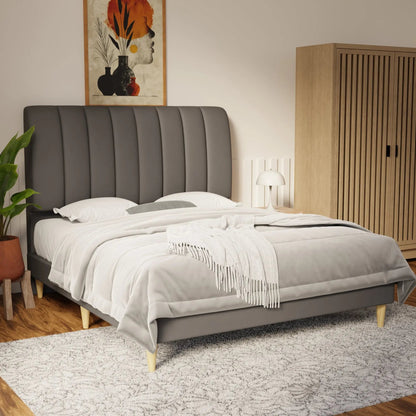 Trevino Faux Leather Bed Frame (Pet Friendly) by Somnuz