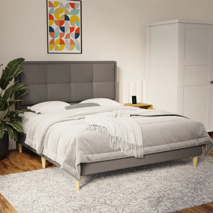 Solvane Faux Leather Bed Frame (Pet Friendly) by Somnuz